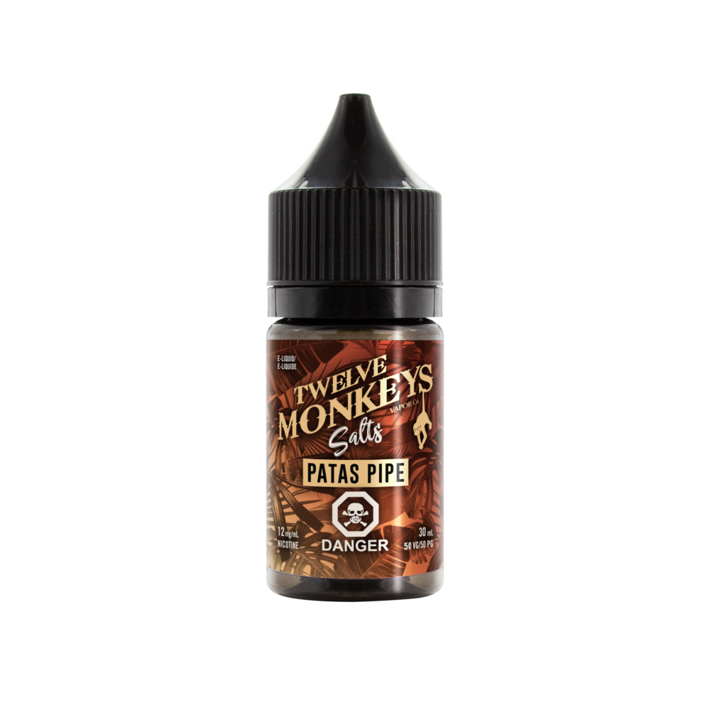 Twelve Monkeys Patas Pipe 30ml Nicotine Salt eLiquids