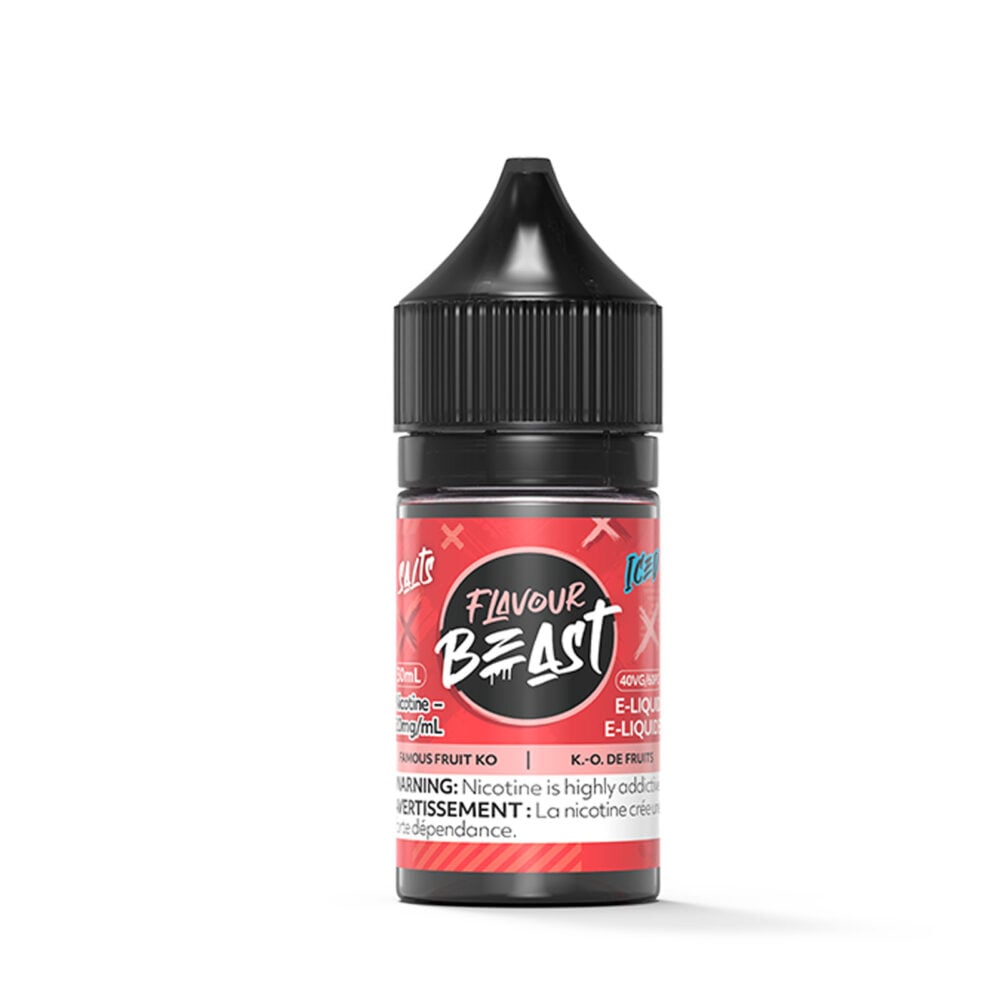 Flavour Beast Famous Fruit KO Iced 30ml Nicotine Salt eLiquids