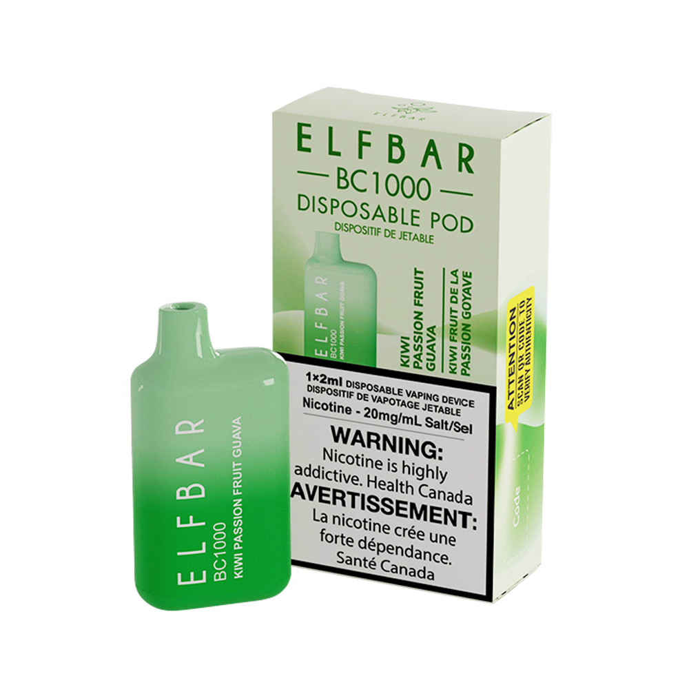 Elfbar BC1000 Kiwi Passion Fruit Guava 1000 Puffs