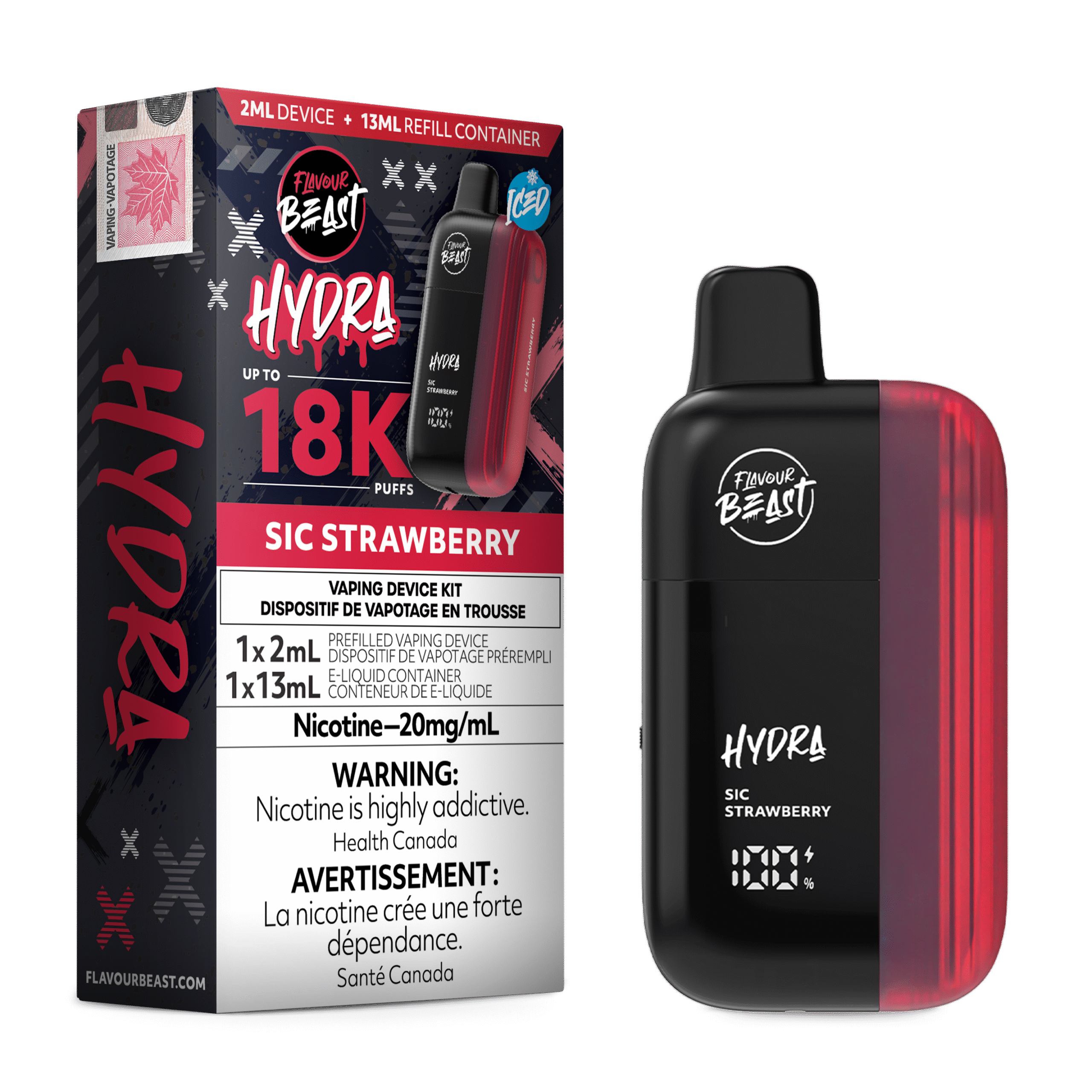 Flavour Beast Hydra Sic Strawberry 18K