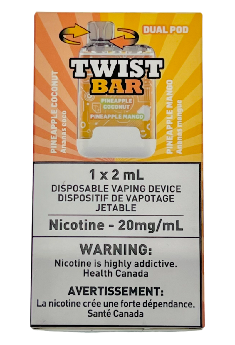 Twist Bar Pineapple Coconut & Pineapple Mango 25k