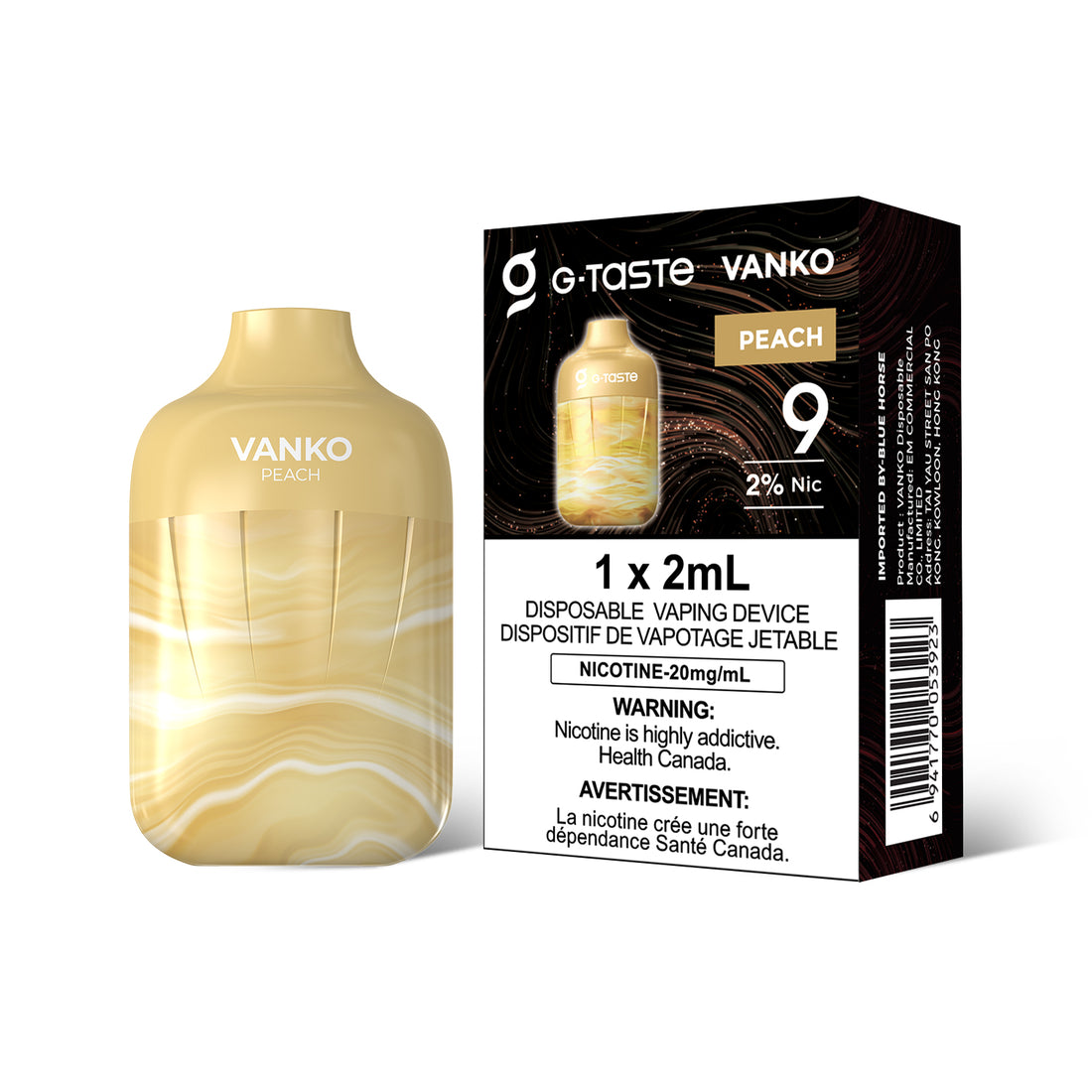 G-Taste Vanko Peach 9k puffs