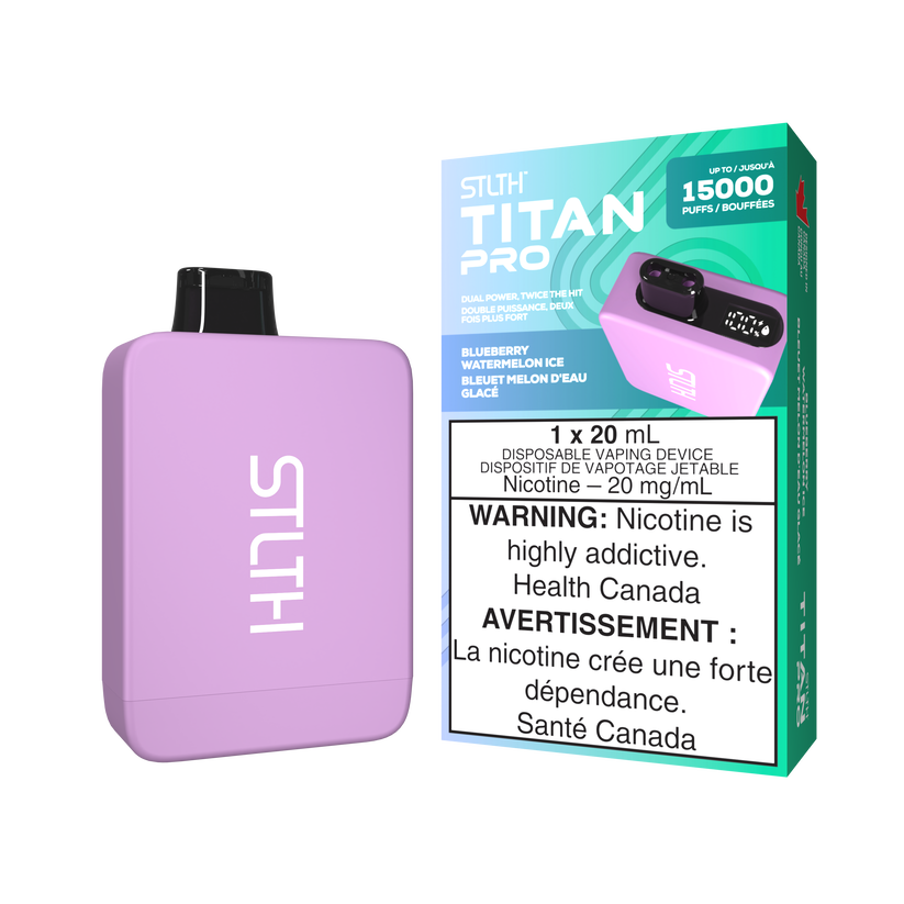 STLTH TITAN PRO - Blueberry Watermelon Ice 15k