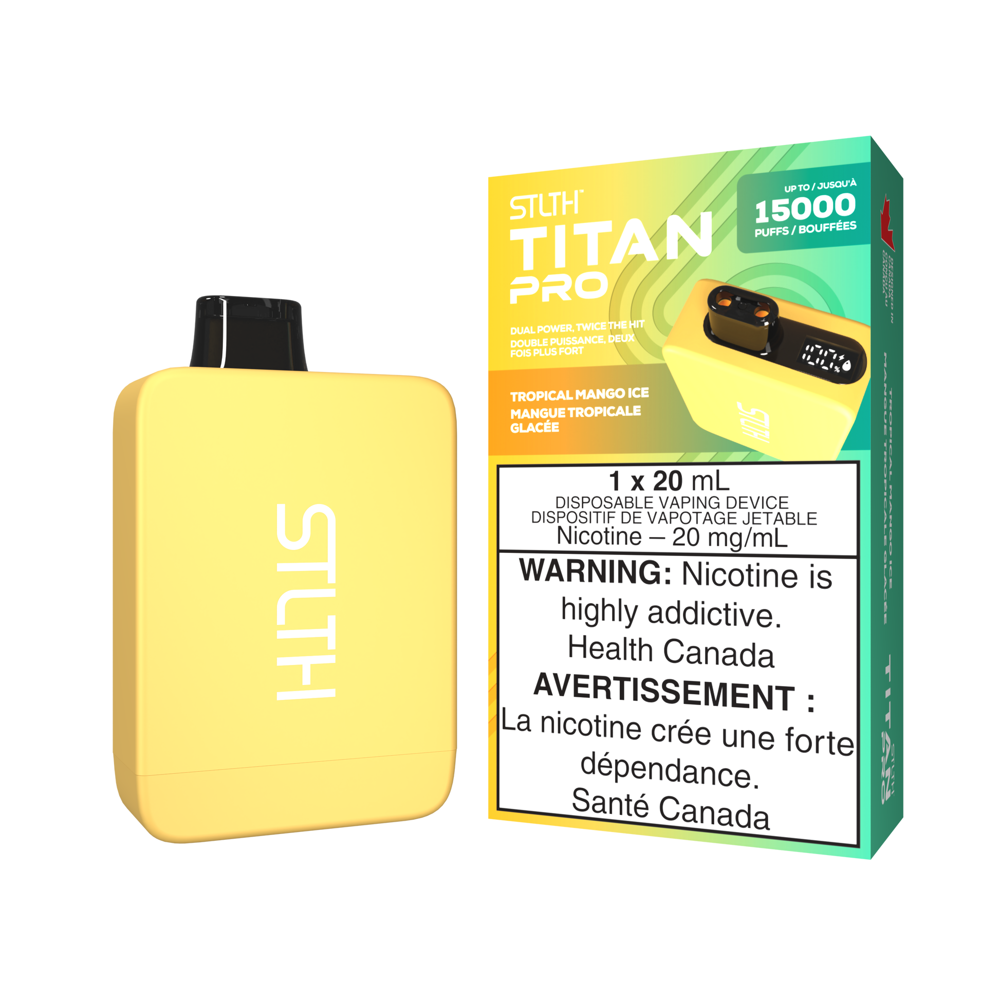 STLTH TITAN PRO - Mango Pineapple Guava Ice 15k