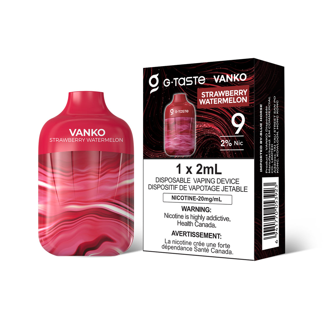 G-Taste Vanko Strawberry Watermelon 9k puffs