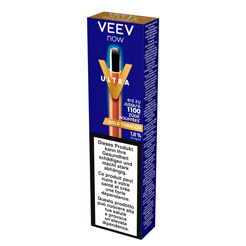 Veev Now Ultra Gold tobacco 1100 Puffs