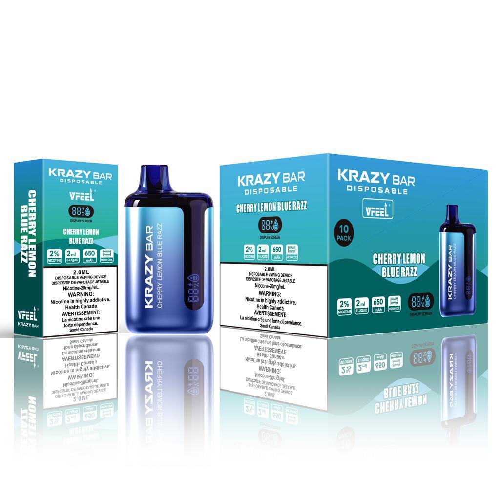 VFEEL Krazy Bar Cherry Lemon Blue Razz 8000 Puffs