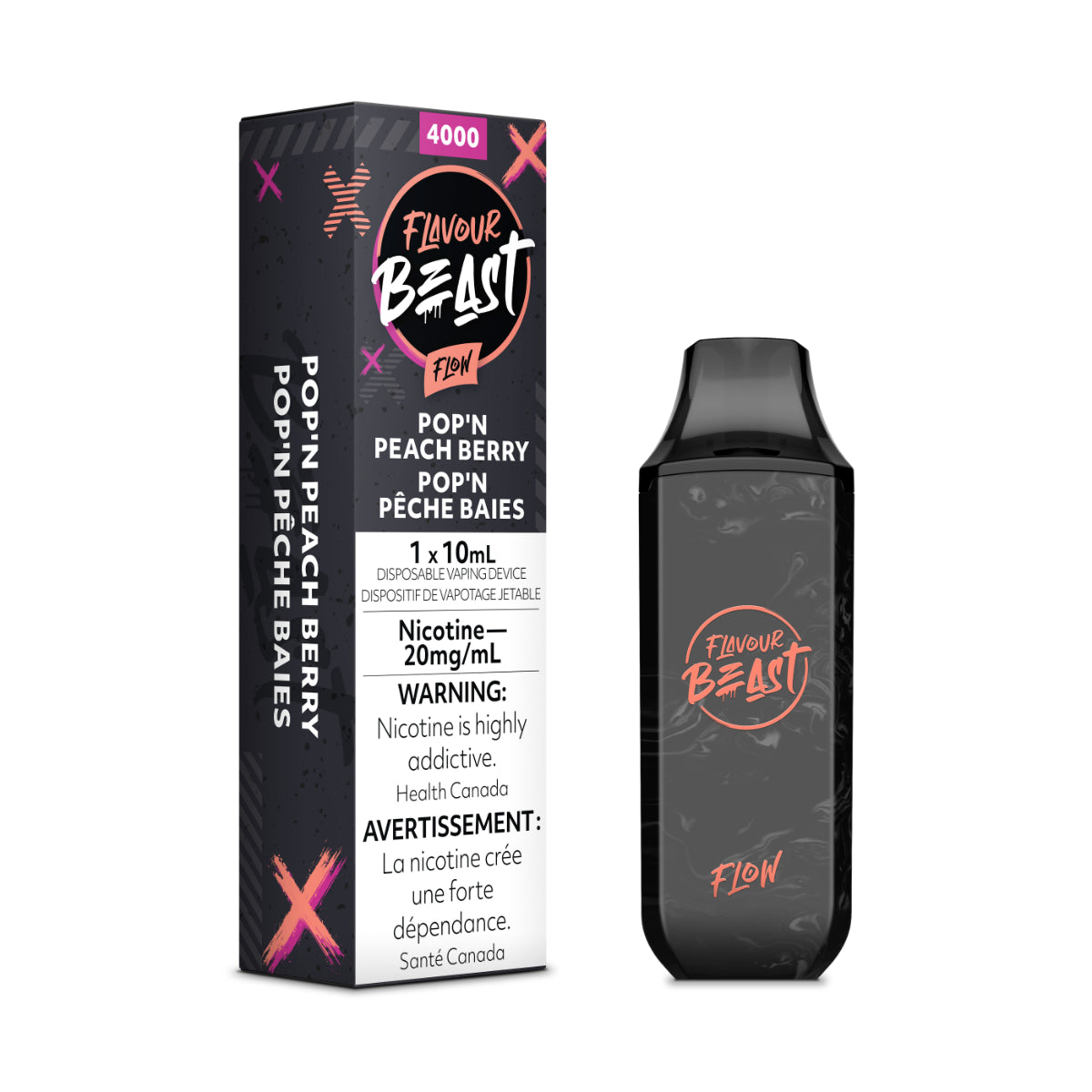 Flavour Beast Packin Peach Berry 4000