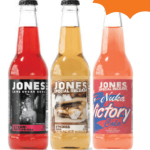 Jones Soda Co- 1 Case (12 Bottles - Jones Peach Mango | Jones S'Mores | Nuka Victory Cola)